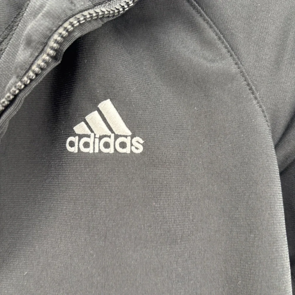 Adidas Kids Tracksuit Set Size 7X Black White 3-Stripe Full‎ Zip Jacket Pants